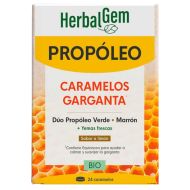 HerbalGem Propóleo Amplio Espectro Bio 24 Caramelos