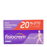Fisiocrem Gel Active 60ml x 2 Duplo