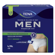 Tena Men Premium Fit Protective Underwear Maxi Talla L/XL 10 Calzoncillos Absorbentes