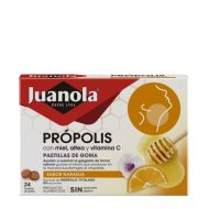 Juanola Própolis con Miel Altea+Vit C 24 Pastillas Sabor Naranja