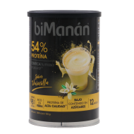 BiManan Batido Proteína 54% Vainilla 360g 12 Batidos