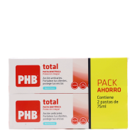 PHB Total Pasta Dentífrica Menta Fresca 2X75ml Pack Ahorro