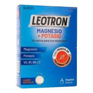 Leotron Magnesio y Potasio 54 Comprimidos Efervescentes Sabor Naranja