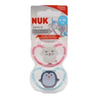 Nuk Space chupete silicona 6-18 m