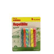 Repelbite Natural 5 Pulseras con Citronella Colores