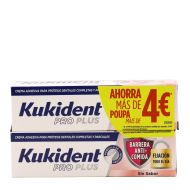 Kukident Pro Plus Barrera Anticomida Sin Sabor 2x40g