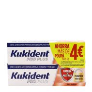 Kukident Pro Plus Firmeza al Masticar Sin Sabor 2x40g