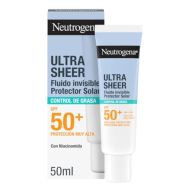Neutrogena Ultra Sheer Fluido Invisible Control de Grasa SPF50+ 50ml