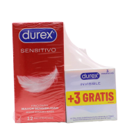 Durex Sensitivo Suave 12 Preservativos