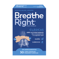Breathe Right Tiras Nasales Clásicas Peq/Med 30 Tiras