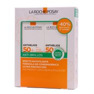 Anthelios Gel Crema Anti Brillo Toque Seco SPF50+ La Roche Posay 50ml x 2 Pack Duplo