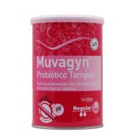 Muvagyn Probiótico Tampón Vaginal Regular 9 Tampones con Aplicador