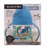 Suavinex Biberón con Asas Boquilla de Silicona +4M 150ml