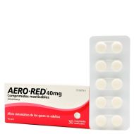 AeroRed 40 mg 30 Comprimidos Masticables Simeticona 