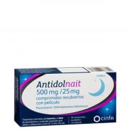 Antidolnait 500mg/25mg 10 Comprimidos