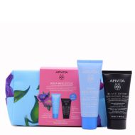 Apivita Aqua Beelicious Crema Gel Hidratante Oil Free+Gel Limpiador Negro Pack Neceser