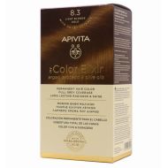 Apivita My Color Elixir 8.3 Light Blonde Gold Coloración Permanente Natural Para el Cabello