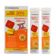 
Arkopharma Vitamina C 1000mg 40 Comprimidos Efervescentes Sabor Naranja Pack Duplo
