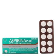 Aspirina Plus 500mg/50mg 20 Comprimidos