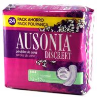 Ausonia Discreet Normal 12+12 Compresas Para Pérdidas de Orina Pack Ahorro
