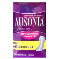 Ausonia Discreet Mini 24 Compresas para Pérdidas de Orina 