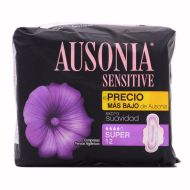 Ausonia Sensitive Super con Alas 12 Compresas Higiénicas