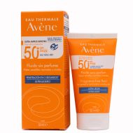 Avene Solar Fluido Toque Seco Sin Perfume Normal y Mixta SPF50+ 50ml