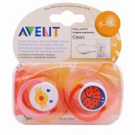 Avent Chupete Silicona Anatómico Classic 6-18m 2 Chupetes