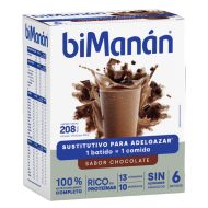 BiManán Batido Sustitutivo Chocolate 6 Batidos