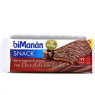 BiManan Snack Barrita Crujiente Cereales Chocolate con Leche