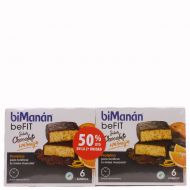 Bimanan beFit Proteina Sabor Chocolate Naranja 6 Barritas x 2 Duplo 50%to 2ªUd