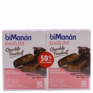BiManan beSlim Chocolate Fondant 10 Barritas x 2 Pack 50%Dto 2ªUd