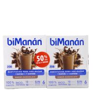 BiManan beSlim Batido Sabor Chocolate 6 Batidos 2ªUd 50%