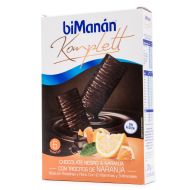 BiManan Komplett Barritas de Chocolate Negro con Naranja 6 Barritas