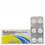 Biodramina Chicles Medicamentosos 20mg 6 Chicles