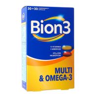 Bion3 Multi Omega 3 30+30 Comprimidos y Cápsulas