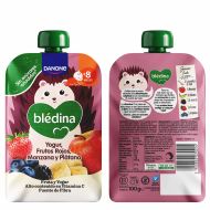 Bledina Bolsita Yogur Frutos Rojos Manzana y Platano 100g