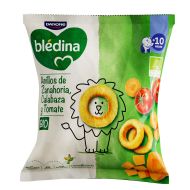 Blédina Snack Bio Anillos de Zanahoria Calabaza y Tomate 20g