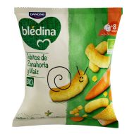 Blédina Snack Bio Tubitos de Zanahoria y Maíz 20g