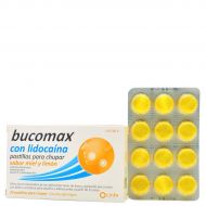Bucomax con Lidocaína 24 Pastillas Para Chupar Sabor Miel y Limón