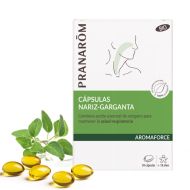 Pranarom Cápsulas Nariz Garganta Bio AROMAFORCE 30 Cápsulas RESPIRACIÓN DEFENSAS