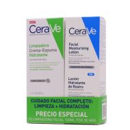 CeraVe Limpiadora Hidratante Piel Normal a Seca + Loción Hidratante de Rostro Pack Limpieza + Hidratación