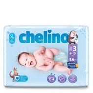 Chelino Pañales Talla 3 de 4-10kg 36 Pañales