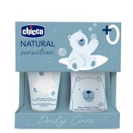 Chicco Set de Baño y Crema Hidratante Natural Sensation 0+