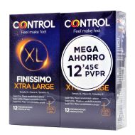 Control Finíssimo XL 12+12 Preservativos Pack Mega Ahorro