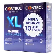 Control Nature XL Preservativos 12+12 Preservativos Pack Mega Ahorro