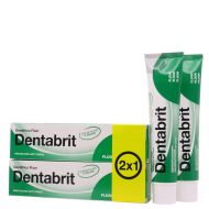 Dentabrit Dentífrico Flúor 125ml + 125ml Duplo 2 x 1