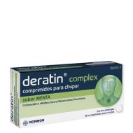Deratin Complex 30 Comprimidos Para Chupar Sabor Menta 