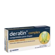 Deratin Complex 30 Comprimidos Para Chupar Sabor Miel Limón