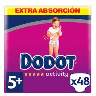 
Dodot Activity Pañales Talla 5+ de 12 a 17 kg 48 Pañales
